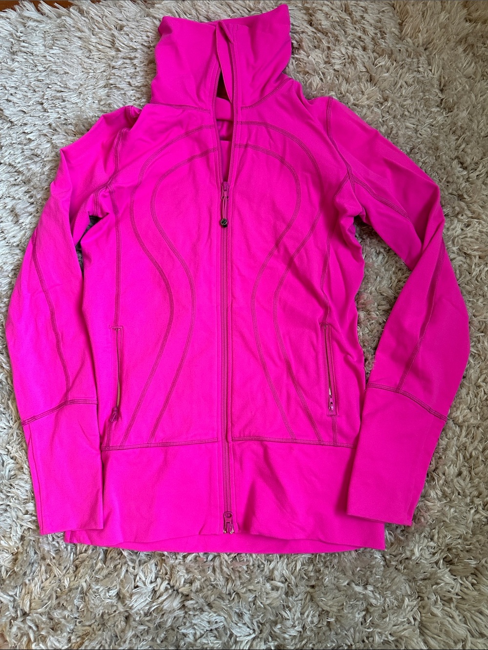 Lululemon Women’s In Stride Hooded Utility Jacket in Bright Pink
